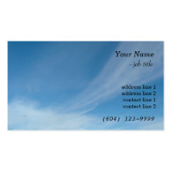 Blue sky and white clouds business card templates