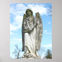 Blue Sky Angel Poster
