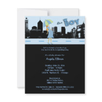 Blue Sky Bundle Of Joy Baby Shower Invitation
