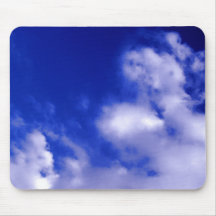 Blue Sky & Clouds Mouse Pad