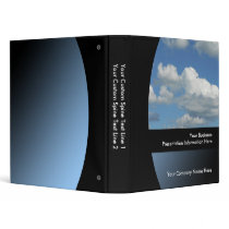 Blue Sky Custom Business Presentation Binder