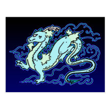 Blue Sky Dragon Post Card