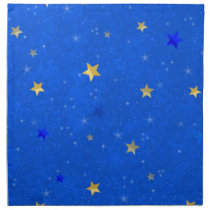 Blue Sky Golden Stars Napkins