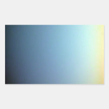 Blue Sky Gradient Rectangular Sticker