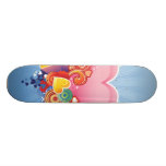 Blue Sky Pink Heart Skate Board Decks