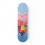 Blue Sky Pink Heart Skate Board Decks