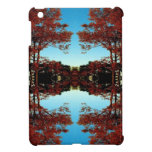 Blue Sky Red Trees Fall Abstract Photo Ipad Case ipad mini cases