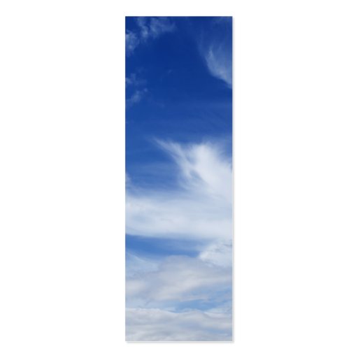 Blue Sky White Clouds Background - Customized Business Card (front side)