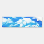 Blue Sky White Clouds Bumper Stickers