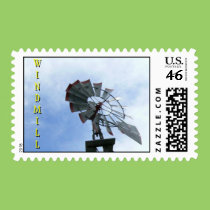Blue Sky Windmill postage