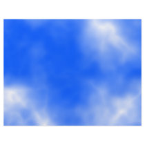 Blue sky with white clouds. personalized flyer