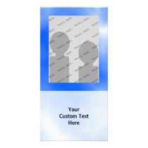 Blue sky with white clouds. photo card