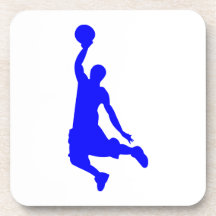 Blue Slam Dunk Beverage Coaster