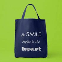 Blue SMILE Recycle Bag bags
