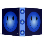 Blue Smiley 3 Ring Binders