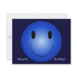 Blue Smiley Personalized Announcement