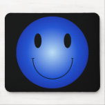 Blue Smiley Mousepads