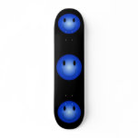 Blue Smiley Skate Board