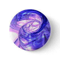 Blue Smoke Abstract Button