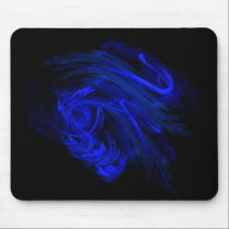 Blue Smoke Fractal Mousepad mousepads