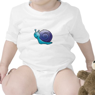 Blue Snail Shirt, Sweatshirt or Infant Bodysuit by calescritters