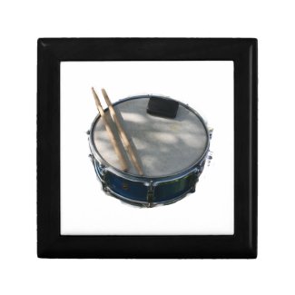Blue Snare Drum Drumsticks and Muffler Keepsake Boxes