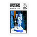 Blue Snow Angel postage