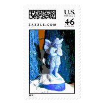 Blue Snow Angel postage by CORNFLAKEGIRL Blue Snow Angel postage