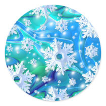 Blue Snow stickers