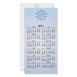 Blue Snowflake 2011 Calendar Photo Card