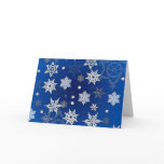 Blue Snowflake Card