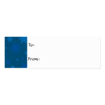 Blue Snowflake Christmas Gift Tag business cards