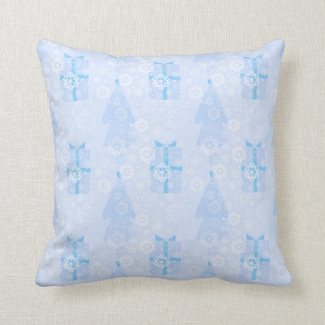 Blue Snowflake Christmas Pattern