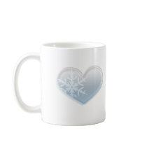 blue snowflake heart mugs by trish1968 blue snowflake heart mugs