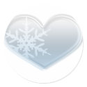 blue snowflake heart stickers by trish1968 blue snowflake heart stickers