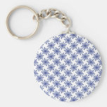 Blue Snowflake Keychain