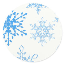 Blue Snowflake Mini Sticker