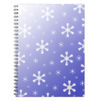 Blue Snowflake Notebook