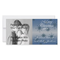 Blue Snowflake Photo Card photo cards by craftycorner Blue Snowflake Photo Card photo cards