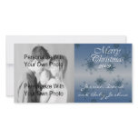 Blue Snowflake Photo Card