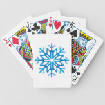 Blue Snowflake Playing Cards playing cards