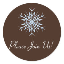blue snowflake - Please Join Us!