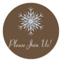 blue snowflake - Please Join Us! sticker