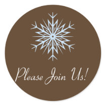 blue snowflake - Please Join Us!