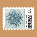 Blue Snowflake stamps