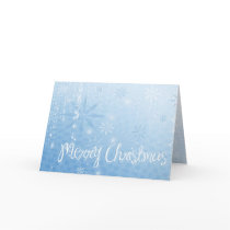 Blue Snowflake Sparkle cards by StarStock Blue Snowflake Sparkle cards
