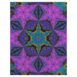Blue Snowflake Starburst Kaleidoscopic Mandala flyers