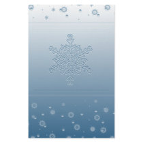 Blue Snowflake Stationery