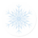 blue snowflake sticker