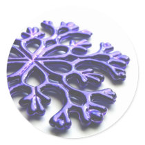 Blue Snowflake stickers by cshphotos Blue Snowflake stickers